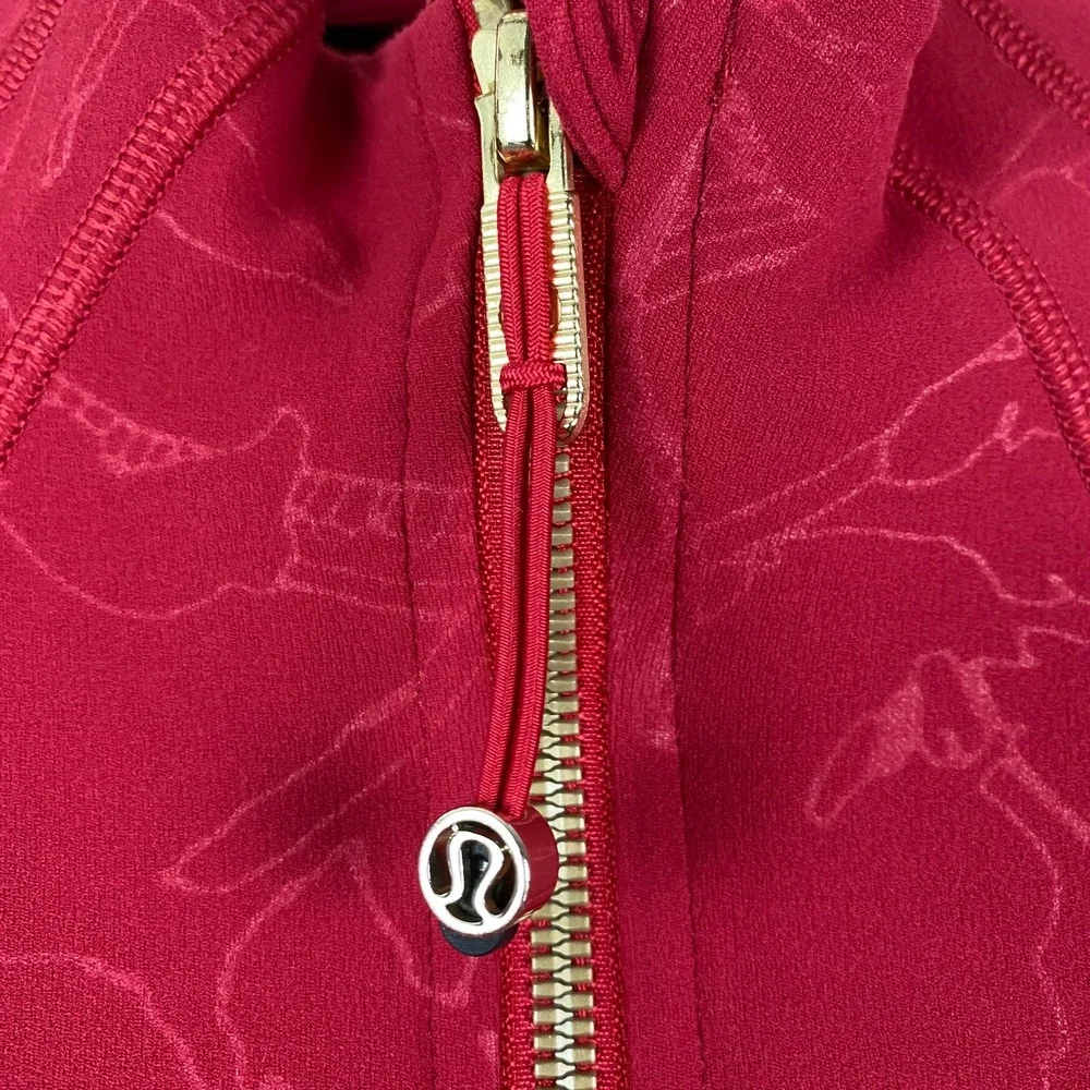 Lululemon Lunar New Year Define Cropped Jacket 8 Nulu Red Gold Design